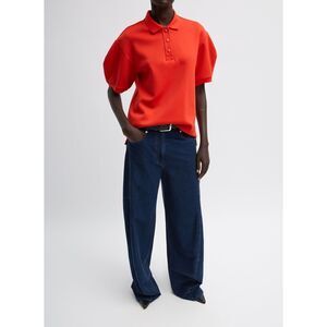 Indigo Barre Denim Knit Sid Jean